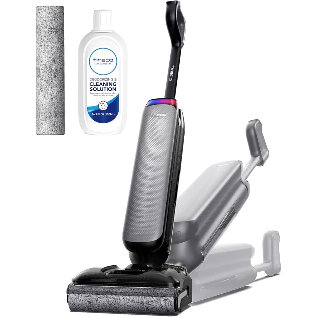 Balai laveur avec le nettoyage du rouleau, coloris gris et blanc