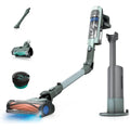 Aspirateur vertical associant l'entretien des sols au coloris gris