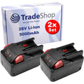 Lot de 2 batteries rechargeables avec une alimentation de l'appareil compatible