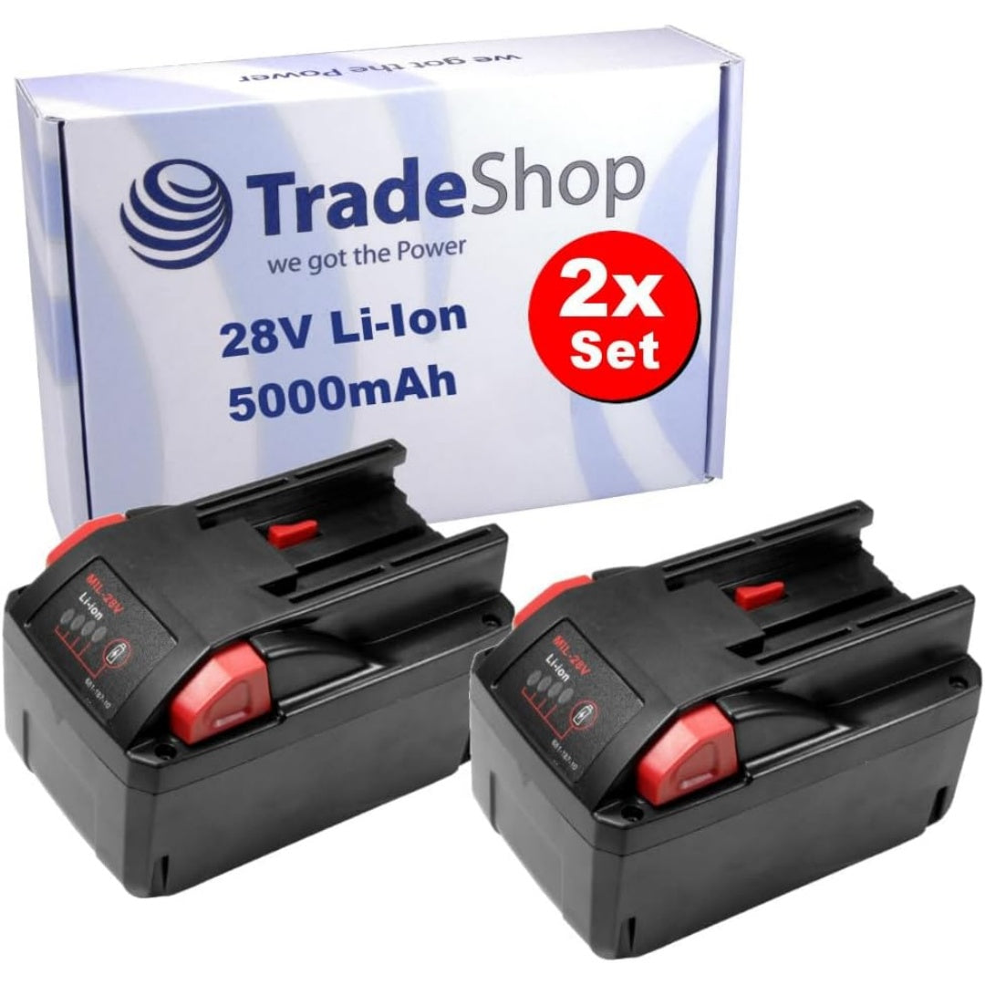 Lot de 2 batteries rechargeables avec une alimentation de l'appareil compatible