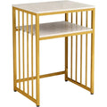 Meuble de rangement avec l'organisation des objets, coloris dore