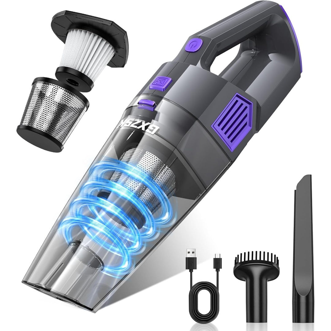 Aspirateur a main avec l'entretien des tapis et des elements lavables