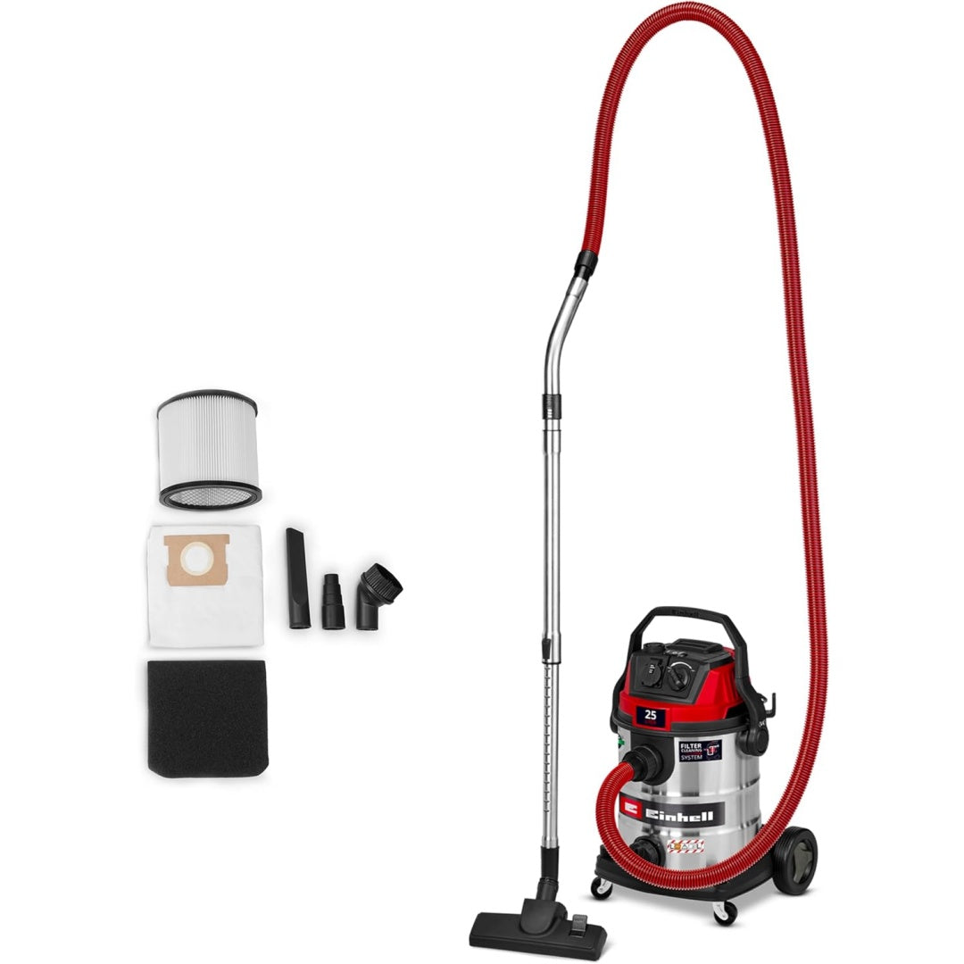 Aspirateur a cuve offrant la collecte de l'eau et des poussieres